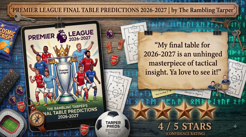 My Premier League Final Table Predictions 2026-2027